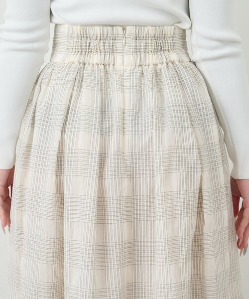 La boutique BonBon(ラブティックボンボン)の「【セットアップ可・清涼感・お上品】シアーチェックギャザーロングスカート(スカート・レディース・サックスブルー/オフホワイト・PS/FREE)」の21枚目の写真