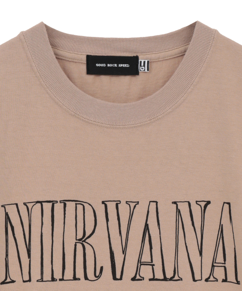 LOGEMENT DE CLAIRE（ロジュモンドクレール）の「【GOOD ROCK SPEED/グッドロックスピード】 NIRVANA Tシャツ（Tシャツ/カットソー・レディース・ライトベージュ・FREE）」の3枚目の写真