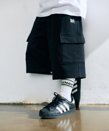 BROWNBREATH KIDS（ブラウンブレスキッズ）の「KIDS JERSEY BERMUDA CARGO PANTS - BLACK（その他パンツ）」
