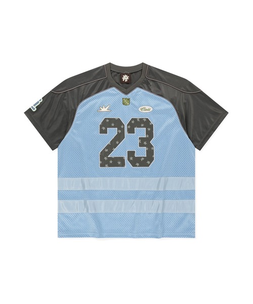SUNLOVE(サンラブ)の「23 Star Mesh Tee(Tシャツ/カットソー・レディース・ライトグレー/ベージュ/ブルー・S/M/L/XL)」の3枚目の写真