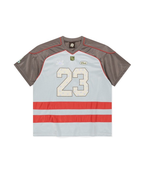 SUNLOVE(サンラブ)の「23 Star Mesh Tee(Tシャツ/カットソー・レディース・ライトグレー/ベージュ/ブルー・S/M/L/XL)」の2枚目の写真