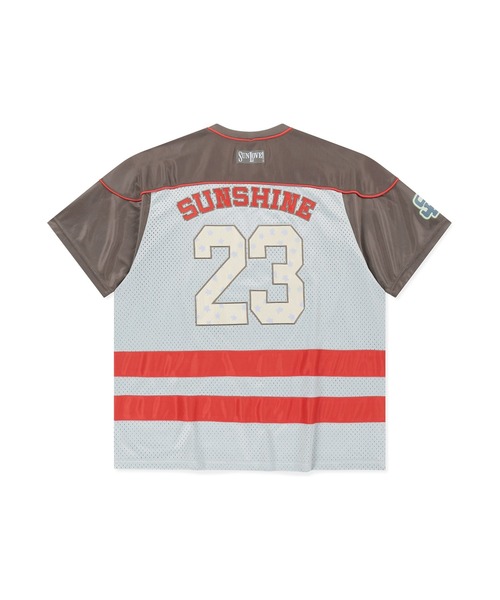 SUNLOVE(サンラブ)の「23 Star Mesh Tee(Tシャツ/カットソー・レディース・ライトグレー/ベージュ/ブルー・S/M/L/XL)」の4枚目の写真