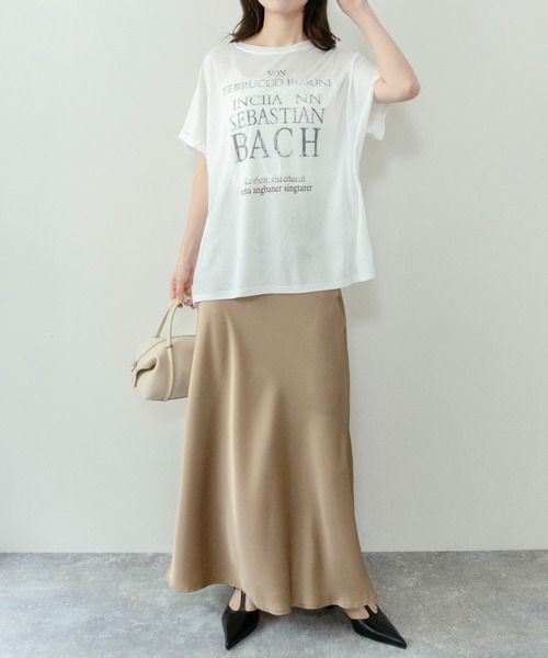 on:nue（オンニュ）の「【on:nue】[接触冷感 / 着用動画あり！] オーバーサイズロゴレースTシャツ（Tシャツ/カットソー・レディース・ホワイト/ブラック/グレー・FREE）」の14枚目の写真