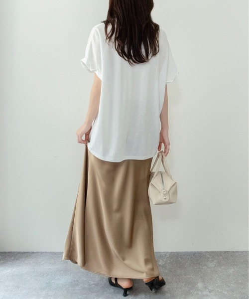 on:nue（オンニュ）の「【on:nue】[接触冷感 / 着用動画あり！] オーバーサイズロゴレースTシャツ（Tシャツ/カットソー・レディース・ホワイト/ブラック/グレー・FREE）」の16枚目の写真