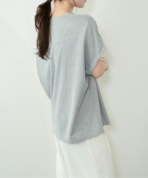 on:nue（オンニュ）の「【on:nue】[接触冷感 / 着用動画あり！] オーバーサイズロゴレースTシャツ（Tシャツ/カットソー・レディース・ホワイト/ブラック/グレー・FREE）」の20枚目の写真