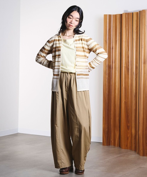 ROSE BUD（ローズバッド）の「COLLARED SHEER CARDIGAN（カーディガン/ボレロ・レディース・ライトブルー/オフホワイト・ONE SIZE）」の14枚目の写真
