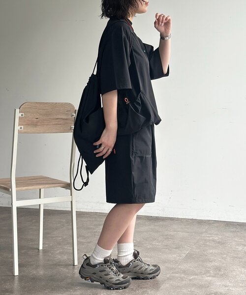 CPCM(シーピーシーエム)の「【3点セット】ストレッチナイロンプルオーバーセットアップ(その他パンツ・レディース・ブラック系その他/カーキ/ブラック/チャコールグレー・MEDIUM/LARGE)」の7枚目の写真