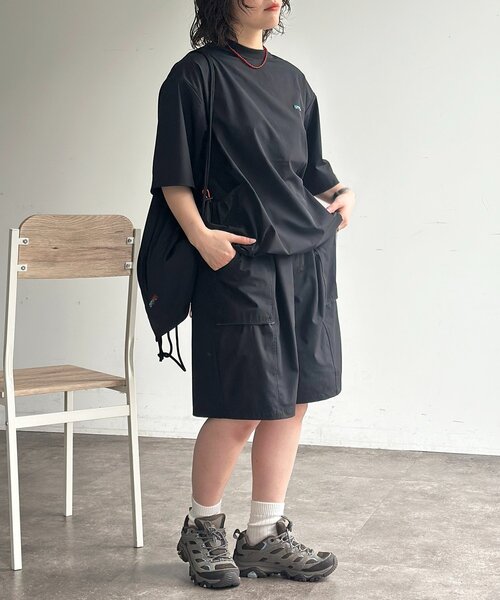 CPCM(シーピーシーエム)の「【3点セット】ストレッチナイロンプルオーバーセットアップ(その他パンツ・レディース・ブラック系その他/カーキ/ブラック/チャコールグレー・MEDIUM/LARGE)」の8枚目の写真