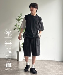 【3点セット】ストレッチナイロンプルオーバーセットアップ