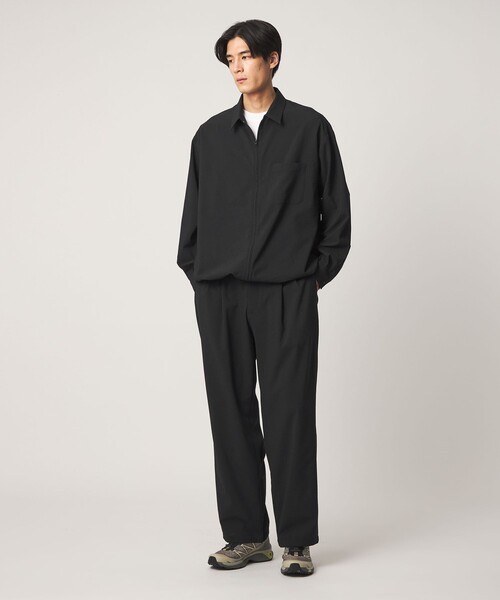 UNITED ARROWS(ユナイテッドアローズ)の「DotAir ドットエア サッカー ヘムコード 2プリーツ パンツ 吸水速乾(その他パンツ・メンズ・オリーブ/ブラック・S/M/L/XL)」の8枚目の写真