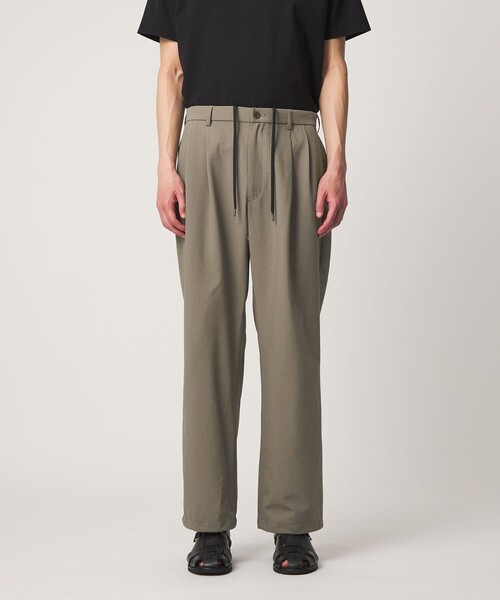 UNITED ARROWS(ユナイテッドアローズ)の「DotAir ドットエア サッカー ヘムコード 2プリーツ パンツ 吸水速乾(その他パンツ・メンズ・オリーブ/ブラック・S/M/L/XL)」の9枚目の写真