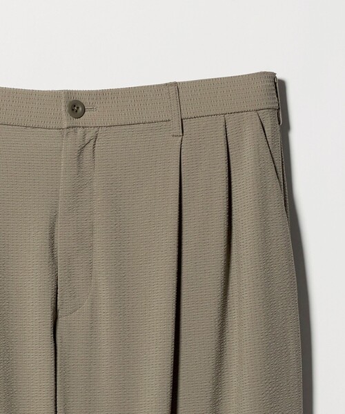 UNITED ARROWS(ユナイテッドアローズ)の「DotAir ドットエア サッカー ヘムコード 2プリーツ パンツ 吸水速乾(その他パンツ・メンズ・オリーブ/ブラック・S/M/L/XL)」の14枚目の写真