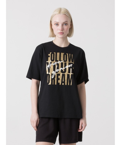DIMENSIONE danza（ディメンシオーネ ダンツァ）の「デザインTシャツ（Tシャツ/カットソー・レディース・ブラック/オフホワイト・SMALL/MEDIUM）」の2枚目の写真