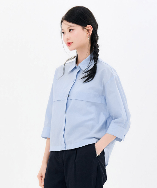 CHASECULT(チェイスカルト)の「レディース 7部袖カラージャンパー-FBRG4174C0D(ナイロンジャケット・レディース・ブルー・FRE)」の4枚目の写真