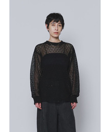 NEPLA.（ネプラ）の「＜NEPLA（ネプラ）＞リーフ編みバックレイヤードプルオーバー（ニット/セーター）」