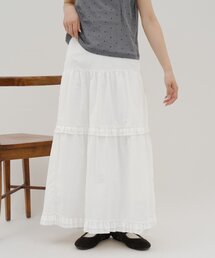 【umm./WEB限定】フリルフレアスカート