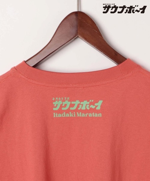 サウナボーイ(サウナボーイ)の「【サウナ×○○=ととのう】頂マーラータンTシャツ(Tシャツ/カットソー・レディース・オフホワイト/オレンジ・MEDIUM/LARGE)」の8枚目の写真