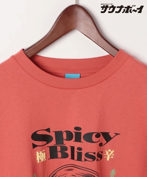 サウナボーイ(サウナボーイ)の「【サウナ×○○=ととのう】頂マーラータンTシャツ(Tシャツ/カットソー・レディース・オフホワイト/オレンジ・MEDIUM/LARGE)」の7枚目の写真