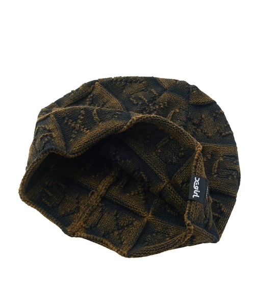 X-girl(エックスガール)の「XG OPENWORK BEANIE(ニットキャップ/ビーニー・レディース・ブラウン/オリーブ/ブラック・ONE SIZE)」の6枚目の写真