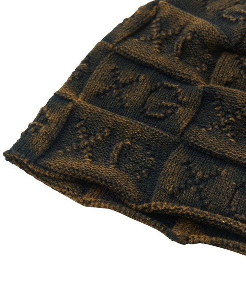 X-girl(エックスガール)の「XG OPENWORK BEANIE(ニットキャップ/ビーニー・レディース・ブラウン/オリーブ/ブラック・ONE SIZE)」の7枚目の写真
