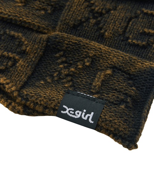 X-girl(エックスガール)の「XG OPENWORK BEANIE(ニットキャップ/ビーニー・レディース・ブラウン/オリーブ/ブラック・ONE SIZE)」の8枚目の写真