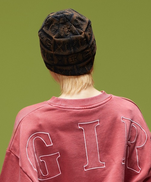 X-girl(エックスガール)の「XG OPENWORK BEANIE(ニットキャップ/ビーニー・レディース・ブラウン/オリーブ/ブラック・ONE SIZE)」の18枚目の写真