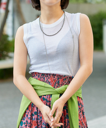 IENA LA BOUCLE | IENA LA BOUCLE 水撚りガスフライスノースリーブ(タンクトップ)