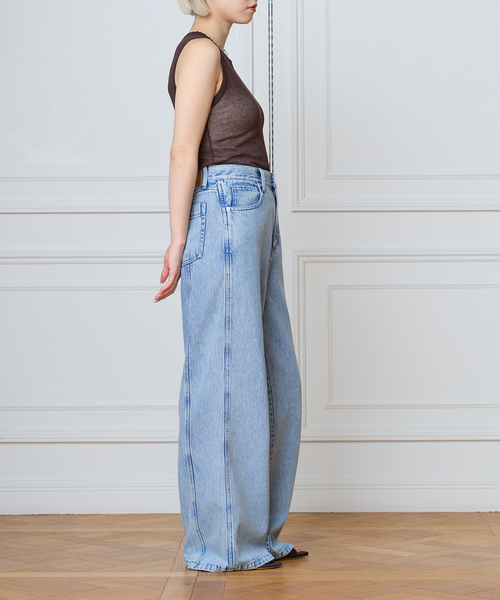IENA LA BOUCLE(イエナラブークル)の「IENA LA BOUCLE 水撚りガスフライスノースリーブ(タンクトップ・レディース・ブラウン/ホワイト/ブラック/グリーン・FREE)」の16枚目の写真