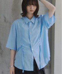 Gathered Short-Sleeve Shirt / ギャザー入り半袖シャツ メンズ レディース ユニセックス