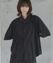 Confirm | Gathered Short-Sleeve Shirt / ギャザー入り半袖シャツ メンズ レディース ユニセックス(シャツ/ブラウス)