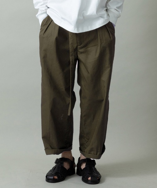 EGO TRIPPING(エゴトリッピング)の「mp15095- DRESSYEASE TRUSERS gaba イージートトラウザーパンツ(626720)(その他パンツ・メンズ・ネイビー/オリーブ/ブラック・29/31/33)」の1枚目の写真
