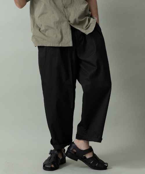 EGO TRIPPING(エゴトリッピング)の「mp15095- DRESSYEASE TRUSERS gaba イージートトラウザーパンツ(626720)(その他パンツ・メンズ・ネイビー/オリーブ/ブラック・29/31/33)」の2枚目の写真