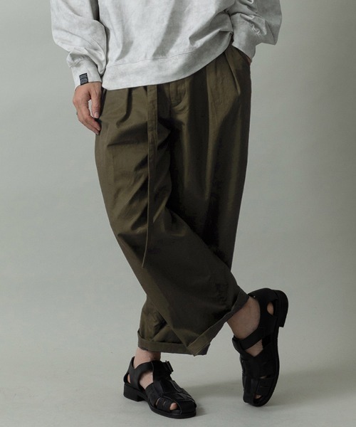 EGO TRIPPING(エゴトリッピング)の「mp15095- DRESSYEASE TRUSERS gaba イージートトラウザーパンツ(626720)(その他パンツ・メンズ・ネイビー/オリーブ/ブラック・29/31/33)」の4枚目の写真