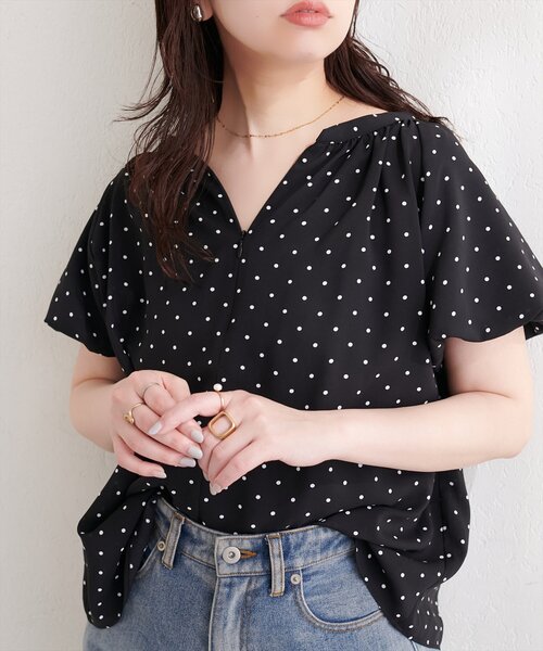 natural couture(ナチュラルクチュール)の「【mamamo】バルーンスリーブブラウス(シャツ/ブラウス・レディース・ピンク/ミント/その他1/その他2・FREE)」の4枚目の写真