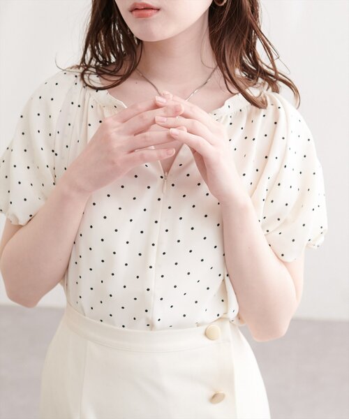 natural couture(ナチュラルクチュール)の「【mamamo】バルーンスリーブブラウス(シャツ/ブラウス・レディース・ピンク/ミント/その他1/その他2・FREE)」の12枚目の写真
