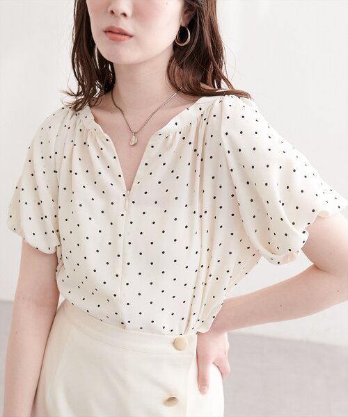 natural couture(ナチュラルクチュール)の「【mamamo】バルーンスリーブブラウス(シャツ/ブラウス・レディース・ピンク/ミント/その他1/その他2・FREE)」の13枚目の写真