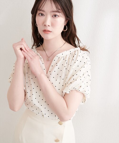 natural couture(ナチュラルクチュール)の「【mamamo】バルーンスリーブブラウス(シャツ/ブラウス・レディース・ピンク/ミント/その他1/その他2・FREE)」の15枚目の写真