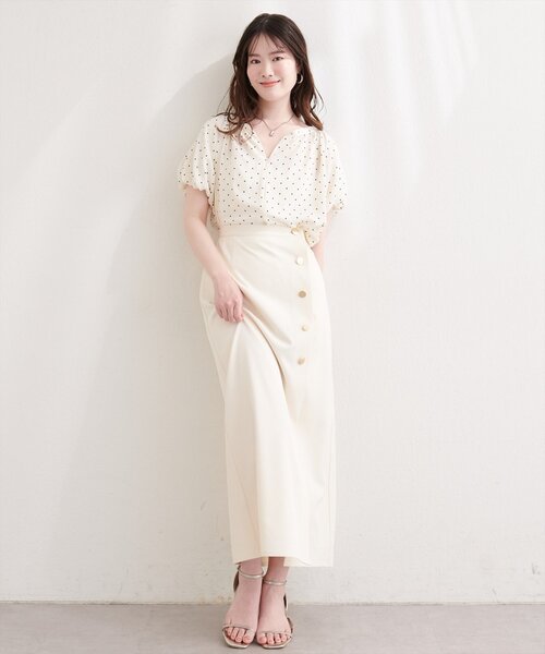 natural couture(ナチュラルクチュール)の「【mamamo】バルーンスリーブブラウス(シャツ/ブラウス・レディース・ピンク/ミント/その他1/その他2・FREE)」の16枚目の写真