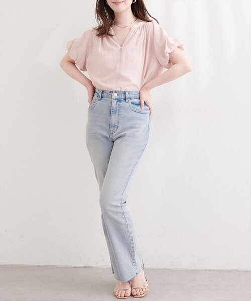 natural couture(ナチュラルクチュール)の「【mamamo】バルーンスリーブブラウス(シャツ/ブラウス・レディース・ピンク/ミント/その他1/その他2・FREE)」の11枚目の写真