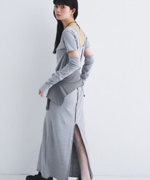 CODE A | arm cover square neck dress(ワンピース)