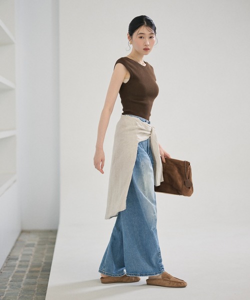 LAULEN(ローレン)の「suede gathered square toe loafers /スエードギャザースクエアトゥローファー(ローファー・レディース・キャメル・23cm/24cm/25cm)」の14枚目の写真