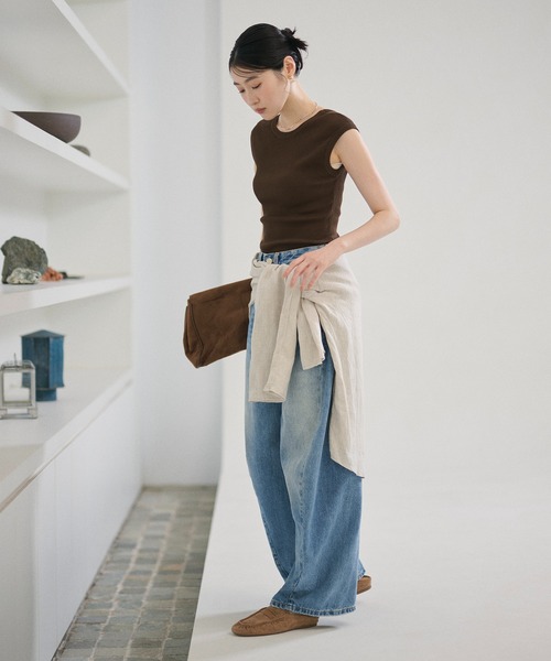 LAULEN(ローレン)の「suede gathered square toe loafers /スエードギャザースクエアトゥローファー(ローファー・レディース・キャメル・23cm/24cm/25cm)」の16枚目の写真