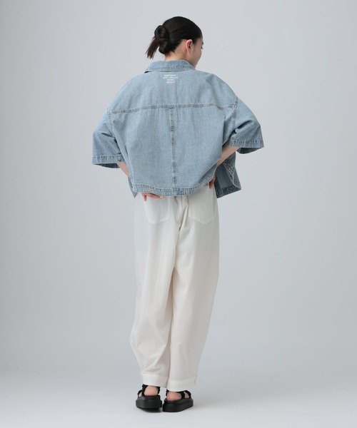 LEPSIM(レプシィム)の「裾ボタンイージーパンツ 639318(その他パンツ・レディース・グリーン/オフホワイト/チャコールグレー・FREE)」の12枚目の写真