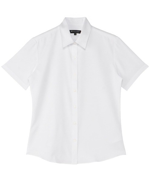 TOKYO SHIRTS(トウキョウシャツ)の「【吸水速乾】【COFREX】形態安定ノンアイロン レギュラー 半袖ビジネスワイシャツ(ビジネスシャツ・レディース・ホワイト・XL/LL/L/M/S)」の1枚目の写真