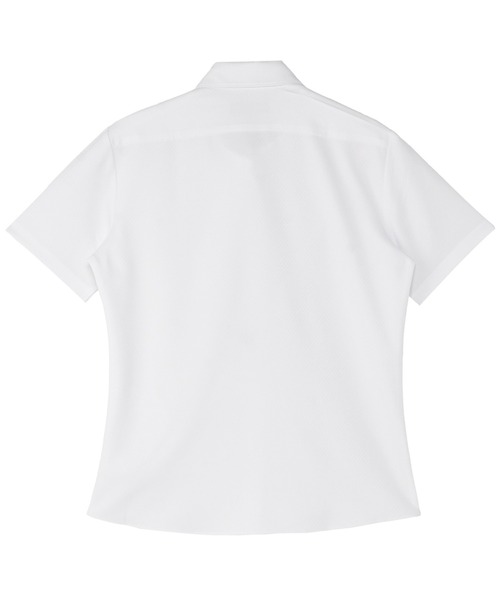 TOKYO SHIRTS(トウキョウシャツ)の「【吸水速乾】【COFREX】形態安定ノンアイロン レギュラー 半袖ビジネスワイシャツ(ビジネスシャツ・レディース・ホワイト・XL/LL/L/M/S)」の2枚目の写真
