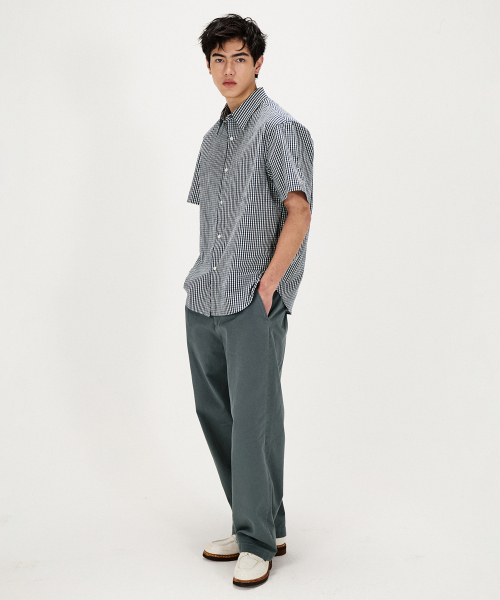 SHIRTER(シャーター)の「ICE COTTON GINGHAM CHECK SHIRT (BLUE)(シャツ/ブラウス・メンズ・その他・SMALL/MEDIUM/LARGE)」の6枚目の写真