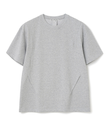 デインティカーブディテールTシャツ[メランジグレー]