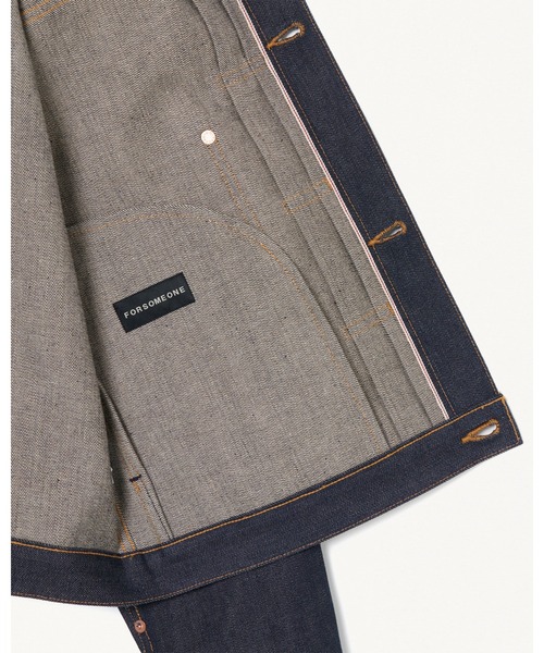 FORSOMEONE(フォーサムワン)の「FORSOMEONE XX DENIM JK(デニムジャケット・メンズ・インディゴブルー・46/48/44/50)」の13枚目の写真