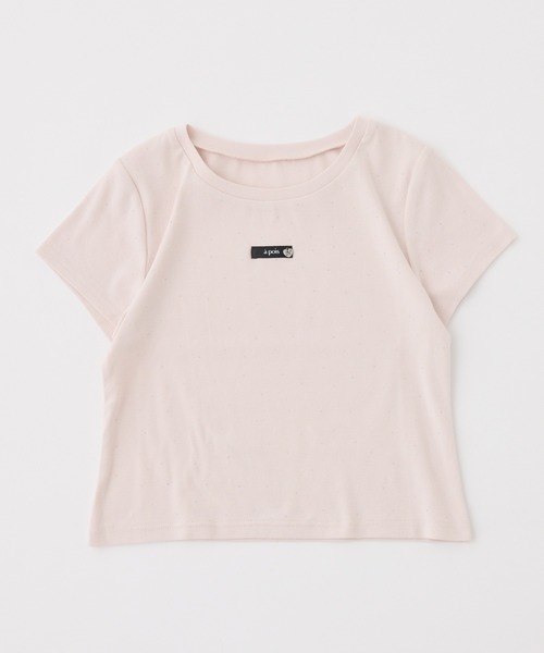 one after another NICE CLAUP(ワンアフターアナザーナイスクラップ)の「キラキラコンパクトTシャツ(Tシャツ/カットソー・レディース・ピンク/サックスブルー/ブラック/オフホワイト・FREE)」の17枚目の写真