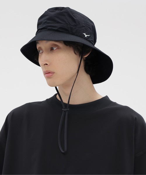 MARGARET HOWELL(マーガレットハウエル)の「WATER REPELLENT LIGHTWEIGHT NYLON POPLIN(ハット・レディース・グレー系その他/ブラック・FREE)」の3枚目の写真